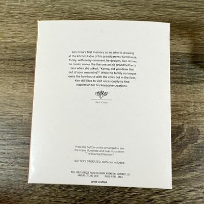 LOT 79M: Disney Hallmark Keepsake Ornaments w/ Boxes - Haunted Mansion, Peter Pan's Flight, Cinderella's Castle,...