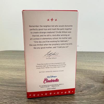 LOT 79M: Disney Hallmark Keepsake Ornaments w/ Boxes - Haunted Mansion, Peter Pan's Flight, Cinderella's Castle,...