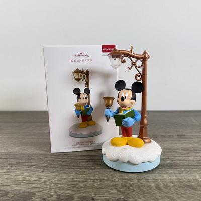 LOT 80M: Disney Hallmark Keepsake Ornaments w/ Boxes - Mickey's Christmas Carol, Pirates of the Caribbean, Jazzy All the Way, 100...