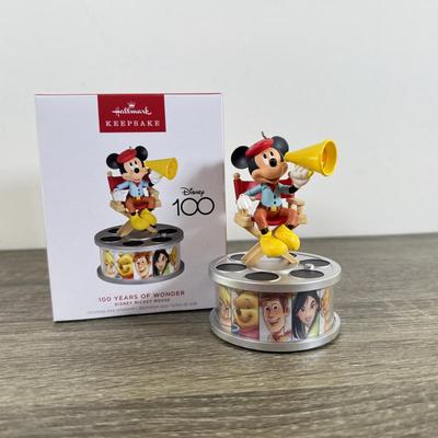 LOT 80M: Disney Hallmark Keepsake Ornaments w/ Boxes - Mickey's Christmas Carol, Pirates of the Caribbean, Jazzy All the Way, 100...