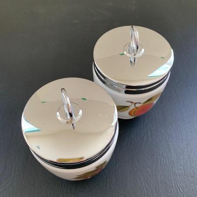 LOT 81 M: Set of 6 Vintage Royal Worcester Porcelain Egg Coddlers