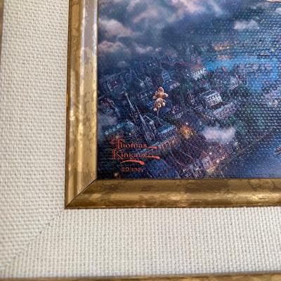 LOT 82 M: Thomas Kinkade Studios Disney Prints: "Mickey And Minnie In London" & "Tinker Bell And Peter Pan Fly To...