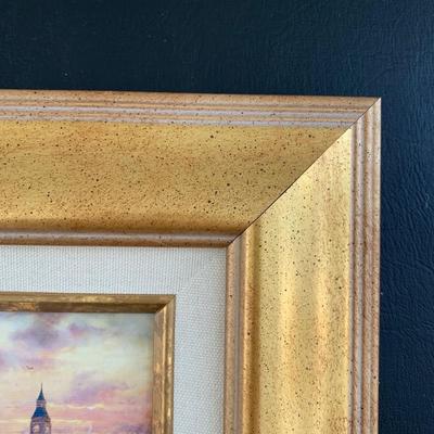 LOT 82 M: Thomas Kinkade Studios Disney Prints: "Mickey And Minnie In London" & "Tinker Bell And Peter Pan Fly To...