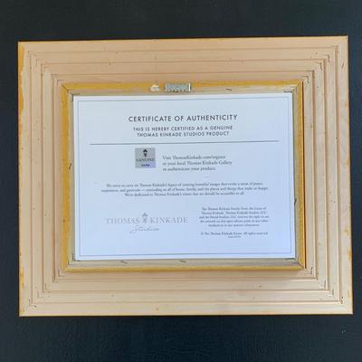 LOT 82 M: Thomas Kinkade Studios Disney Prints: "Mickey And Minnie In London" & "Tinker Bell And Peter Pan Fly To...