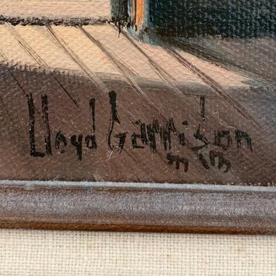 LOT 83 M: Framed & Signed Lloyd Garrison Oil Painting 2013: Cowboy