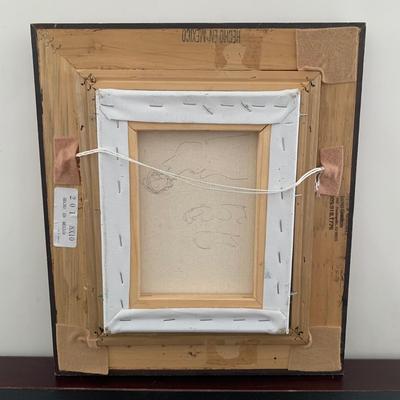 LOT 84 M: Framed & Signed Lloyd Garrison Oil Painting 2018: Nighttime Horse & Carriage