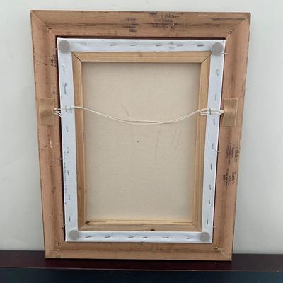 LOT 85 M: Framed & Signed Lloyd Garrison Oil Painting 2012: Santa's Sleigh Over London