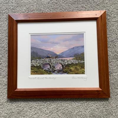 LOT 86 M: Framed & Signed Prints by Tim Moloney based on the Movie "The Quiet Man"; "The Quiet Man Cottage" &...