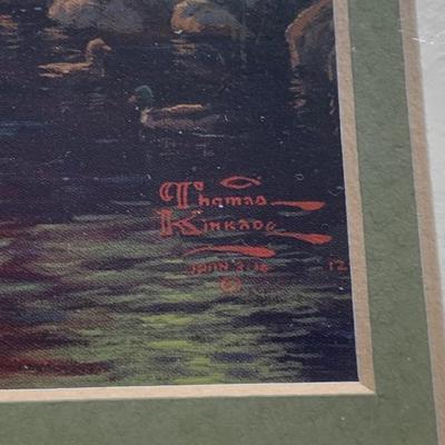 LOT 87 M: Framed Thomas Kinkade Lithograph; "Mountain Paradise"