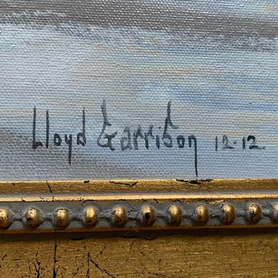 LOT 88 M: Framed & Signed Lloyd Garrison Oil Painting 2012