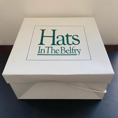 LOT 91 M: Scala Brown Wool Felt Size XL Cowboy Hat & Hats In The Belfry Black Felt Derby Hat Size 7 5/8