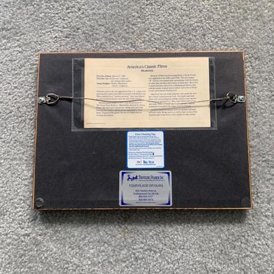 LOT 92 M: Framed John Wayne Collection: First Day Issue Stagecoach Stamp, Limited Edition Film Cells, Rio Bravo "Dynamite"...