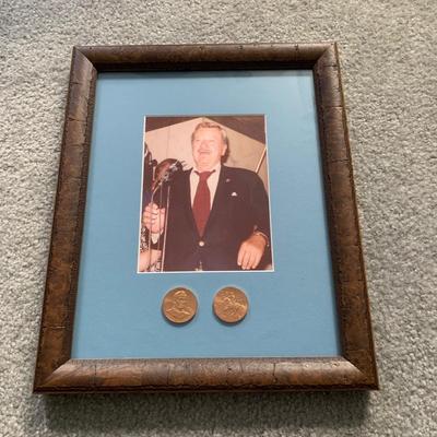 LOT 92 M: Framed John Wayne Collection: First Day Issue Stagecoach Stamp, Limited Edition Film Cells, Rio Bravo "Dynamite"...