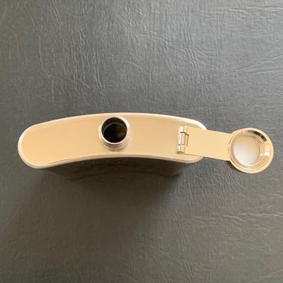 LOT 93 M: John Wayne Collection: 6 oz Stainless Steel Flask, Stamp Lapel Pins, Franklin Mint Collector's Playing Card Set, & More