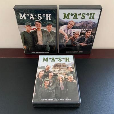LOT 94 M: M*A*S*H Collection; Coffee Mug, Iron On Patch, DVD's Season 1 - 11, & Framed Infograph