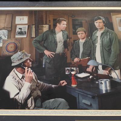 LOT 94 M: M*A*S*H Collection; Coffee Mug, Iron On Patch, DVD's Season 1 - 11, & Framed Infograph