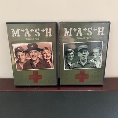 LOT 94 M: M*A*S*H Collection; Coffee Mug, Iron On Patch, DVD's Season 1 - 11, & Framed Infograph