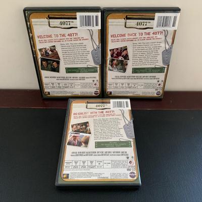 LOT 94 M: M*A*S*H Collection; Coffee Mug, Iron On Patch, DVD's Season 1 - 11, & Framed Infograph