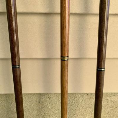 LOT 95 M: Collection of Brass Handled Walking Canes