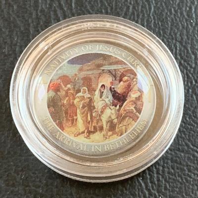 LOT 96 M: Religious Collection; The Nativity Of Jesus Christ Coin Set, Rosaries, Pendants, & More