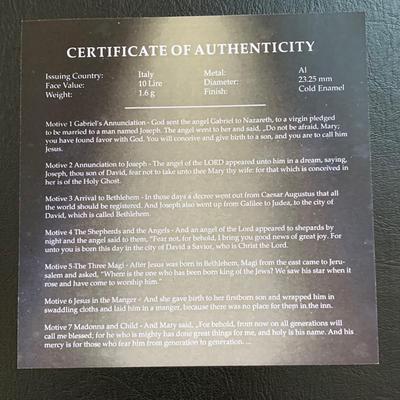 LOT 96 M: Religious Collection; The Nativity Of Jesus Christ Coin Set, Rosaries, Pendants, & More