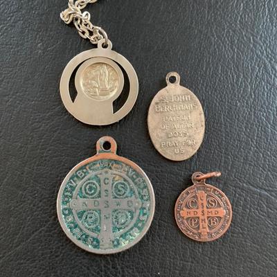 LOT 96 M: Religious Collection; The Nativity Of Jesus Christ Coin Set, Rosaries, Pendants, & More