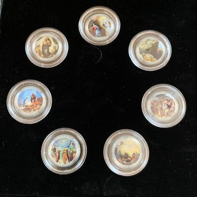LOT 96 M: Religious Collection; The Nativity Of Jesus Christ Coin Set, Rosaries, Pendants, & More