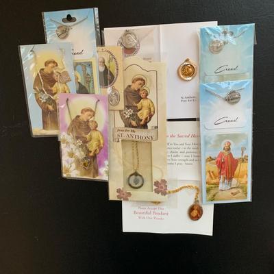LOT 96 M: Religious Collection; The Nativity Of Jesus Christ Coin Set, Rosaries, Pendants, & More