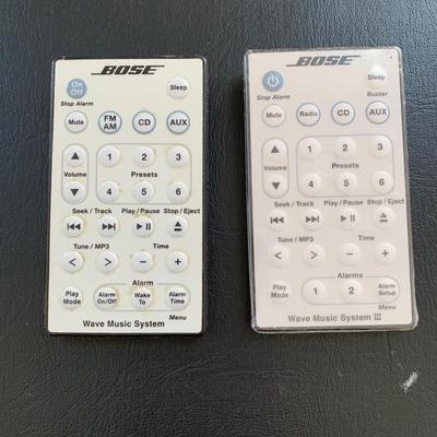 LOT 97 M: Bose Wave Music System Model #AWRCC2, Multi CD Changer Accessory, & Remotes