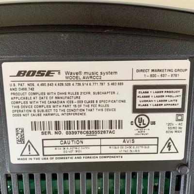 LOT 97 M: Bose Wave Music System Model #AWRCC2, Multi CD Changer Accessory, & Remotes