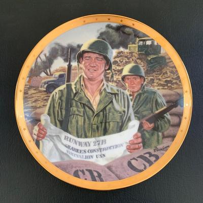 LOT 99 M: John Wayne Limited Edition Porcelain Plate Collection; Franklin Mint by Robert Tomenbaum & Bradford Exchange by David Sutton
