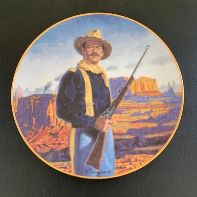 LOT 99 M: John Wayne Limited Edition Porcelain Plate Collection; Franklin Mint by Robert Tomenbaum & Bradford Exchange by David Sutton