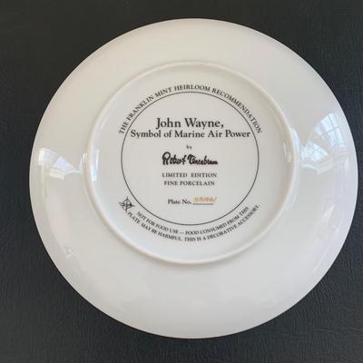 LOT 99 M: John Wayne Limited Edition Porcelain Plate Collection; Franklin Mint by Robert Tomenbaum & Bradford Exchange by David Sutton