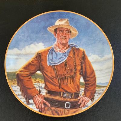 LOT 99 M: John Wayne Limited Edition Porcelain Plate Collection; Franklin Mint by Robert Tomenbaum & Bradford Exchange by David Sutton