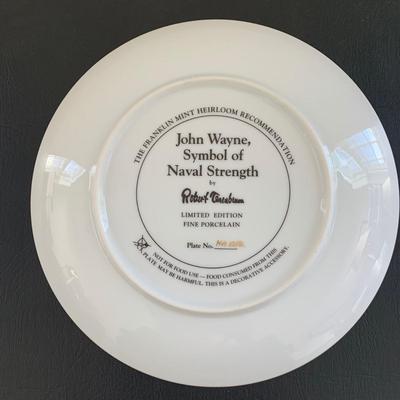 LOT 99 M: John Wayne Limited Edition Porcelain Plate Collection; Franklin Mint by Robert Tomenbaum & Bradford Exchange by David Sutton