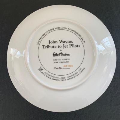 LOT 100 M: John Wayne Limited Edition Porcelain Plate Collection: Ernst Co. / Republic Pictures, Bradford Exchange, & Franklin Mint