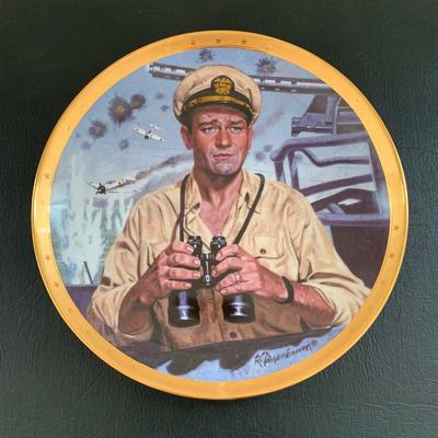 LOT 100 M: John Wayne Limited Edition Porcelain Plate Collection: Ernst Co. / Republic Pictures, Bradford Exchange, & Franklin Mint