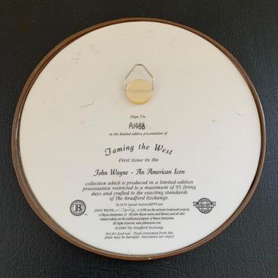 LOT 100 M: John Wayne Limited Edition Porcelain Plate Collection: Ernst Co. / Republic Pictures, Bradford Exchange, & Franklin Mint