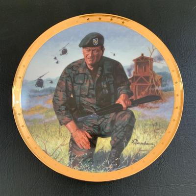 LOT 100 M: John Wayne Limited Edition Porcelain Plate Collection: Ernst Co. / Republic Pictures, Bradford Exchange, & Franklin Mint