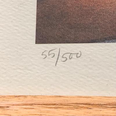 LOT 101 M: Framed, Signed, & Numbered Print by L. Crungnola "Dicken's At Dusk"