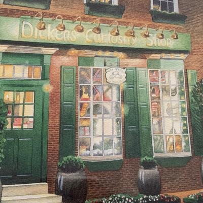 LOT 101 M: Framed, Signed, & Numbered Print by L. Crungnola "Dicken's At Dusk"