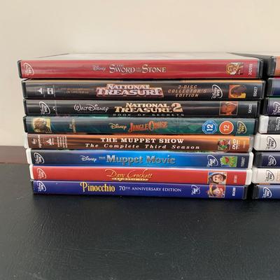 LOT 103 M: Disney Collection: Keychains, Postcards, CD, Playing Cards, Grumpy & Figment Stuffed Animals, DVD's, & More