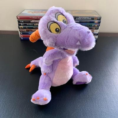 LOT 103 M: Disney Collection: Keychains, Postcards, CD, Playing Cards, Grumpy & Figment Stuffed Animals, DVD's, & More