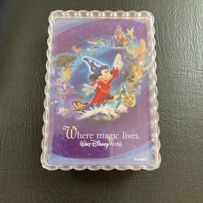 LOT 103 M: Disney Collection: Keychains, Postcards, CD, Playing Cards, Grumpy & Figment Stuffed Animals, DVD's, & More