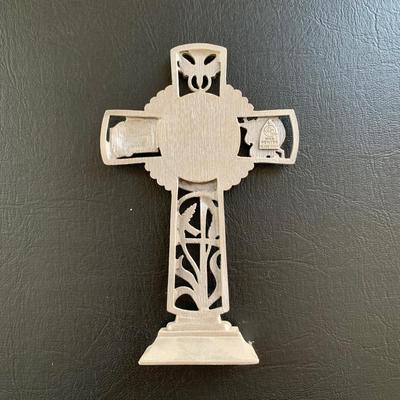 LOT 108 M: Religious Collection: Crucifixes, Figures, Teleflora Music Box, & Hidden Nativity Egg