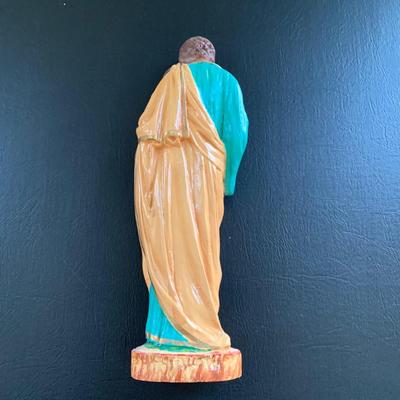 LOT 108 M: Religious Collection: Crucifixes, Figures, Teleflora Music Box, & Hidden Nativity Egg