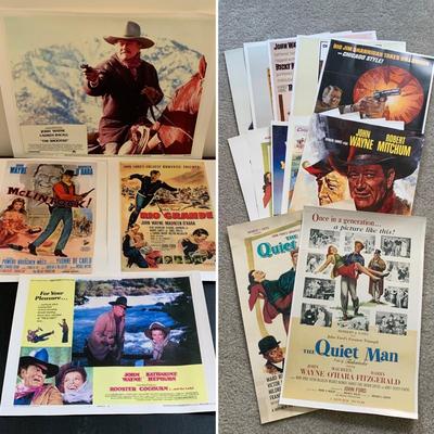 LOT 109 M: John Wayne Movie Poster Collection: Rio Grande, El Dorado, The Quiet Man & More