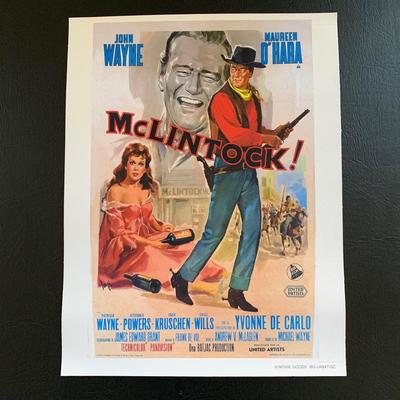 LOT 109 M: John Wayne Movie Poster Collection: Rio Grande, El Dorado, The Quiet Man & More