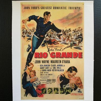 LOT 109 M: John Wayne Movie Poster Collection: Rio Grande, El Dorado, The Quiet Man & More