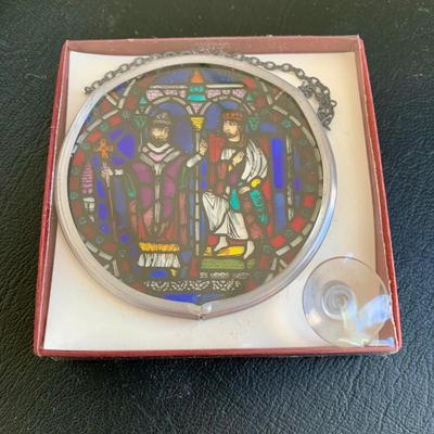 LOT 111 M: Canterbury Cathedral Stained Glass Window Hangs